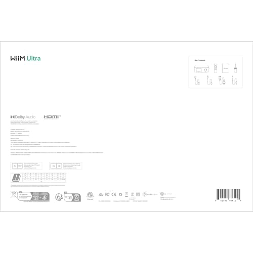 WiiM Ultra Music Streamer & Digital Preamp | 3.5" Touchscreen, Compatible with Google Cast & Alexa, Stream Spotify, Amazon Music, Tidal & More | HDMI ARC, Phono Input & Headphone Output | Space Gray