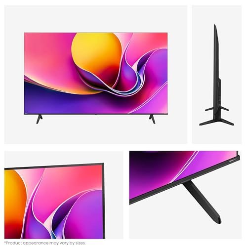 Hisense 55" 55E6QTUK 4K Ultra HD Smart TV AI TV - 4K UHD, Hi-View AI Engine, Precision Colour, AI Smooth Motion, Sports Mode with Freely, Disney +, YouTube, Netflix