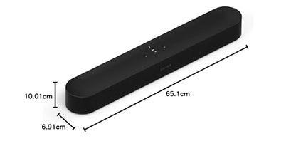 Sonos Beam (Gen 2) The compact smart soundbar for TV, music and more. (Black)