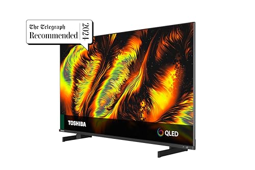 Toshiba 50QF5D53DB QLED 4K Smart Fire TV, TRU Picture Engine, Ultra HD, HDR10, Freeview, Disney+, Prime, Netflix, Dolby Vision, Dolby Atmos, Sound by Onkyo, Alexa, HDMI 2.1, Bluetooth, Airplay