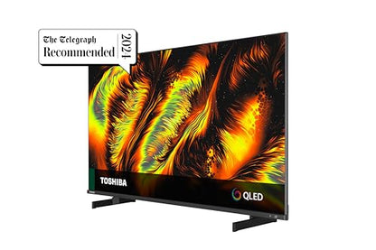 Toshiba 50QF5D53DB QLED 4K Smart Fire TV, TRU Picture Engine, Ultra HD, HDR10, Freeview, Disney+, Prime, Netflix, Dolby Vision, Dolby Atmos, Sound by Onkyo, Alexa, HDMI 2.1, Bluetooth, Airplay