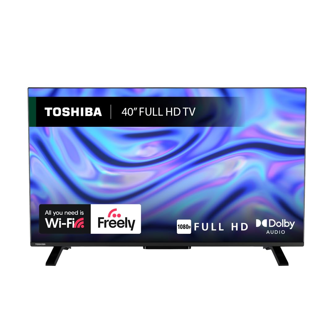 Toshiba 40" LV2553DB Full HD Smart VIDAA TV, HDR, Freely, Disney plus, Prime Video, Netflix, Dolby Audio, Works with Alexa, Works with Google Assistant, VIDAA Voice 2025