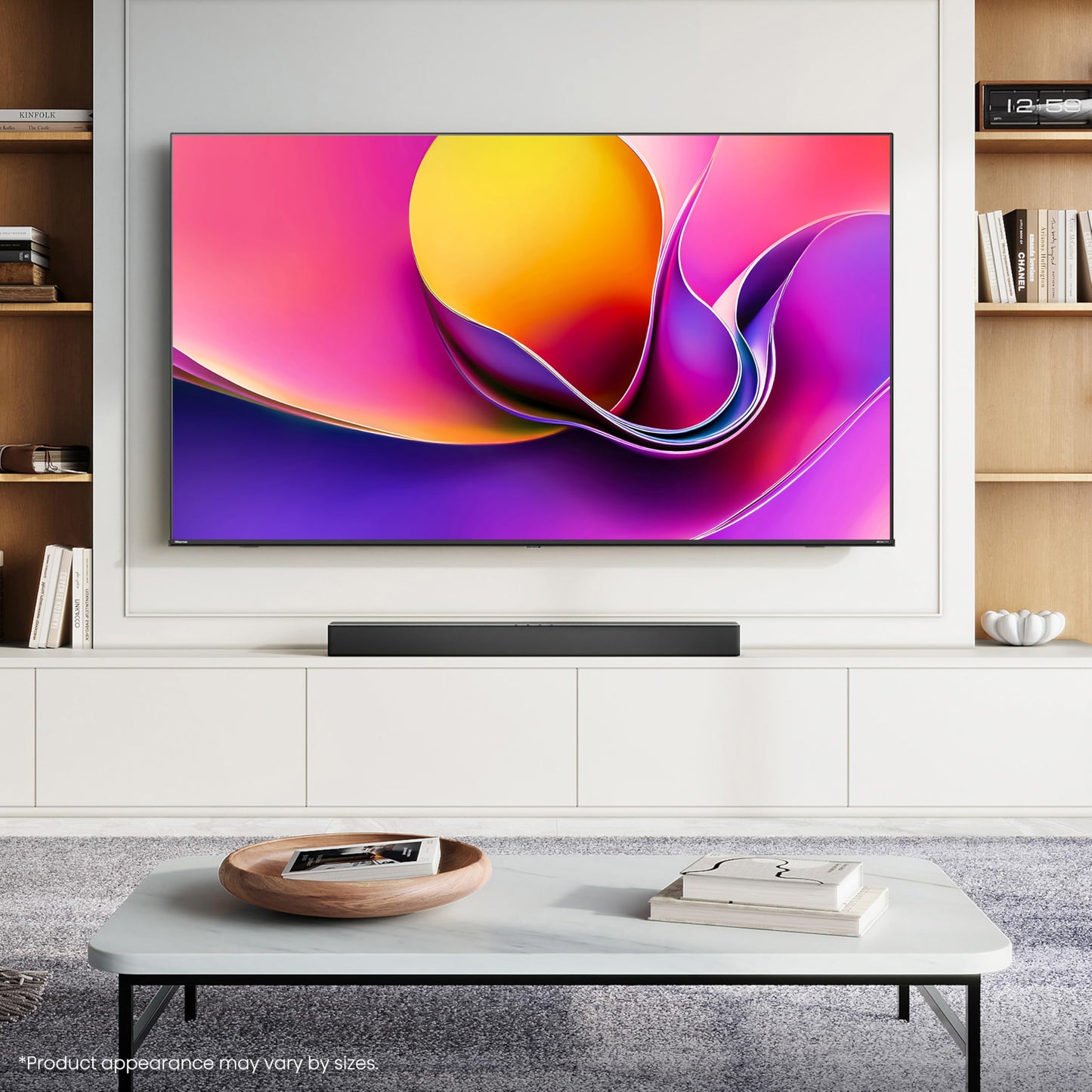 Hisense 55" 55E6QTUK 4K Ultra HD Smart TV AI TV - 4K UHD, Hi-View AI Engine, Precision Colour, AI Smooth Motion, Sports Mode with Freely, Disney +, YouTube, Netflix